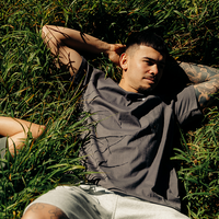 Calm Track Tee - Concrete