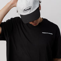 Circle Logo Dad Cap - White/Black