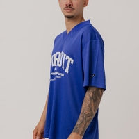 Varisty Mesh Jersey in Royal Blue
