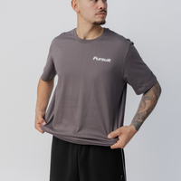 Calm Track Tee - Concrete