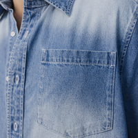 Drift Denim Shirt in Light Wash Denim