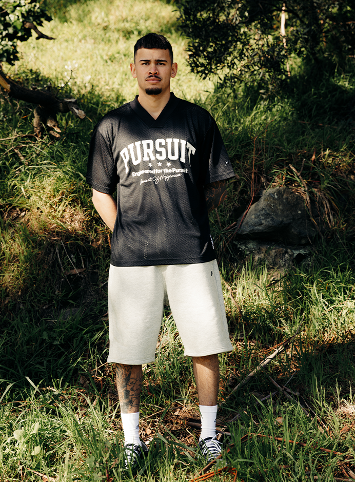 Studio Mesh Jersey - Court Black