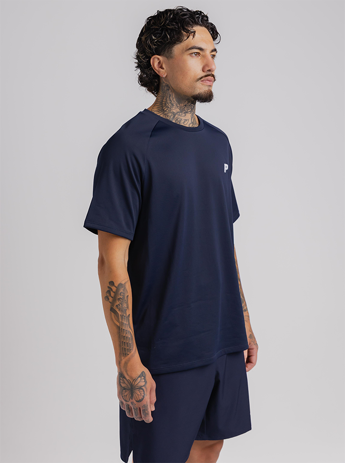 Performance Tee in Navy
