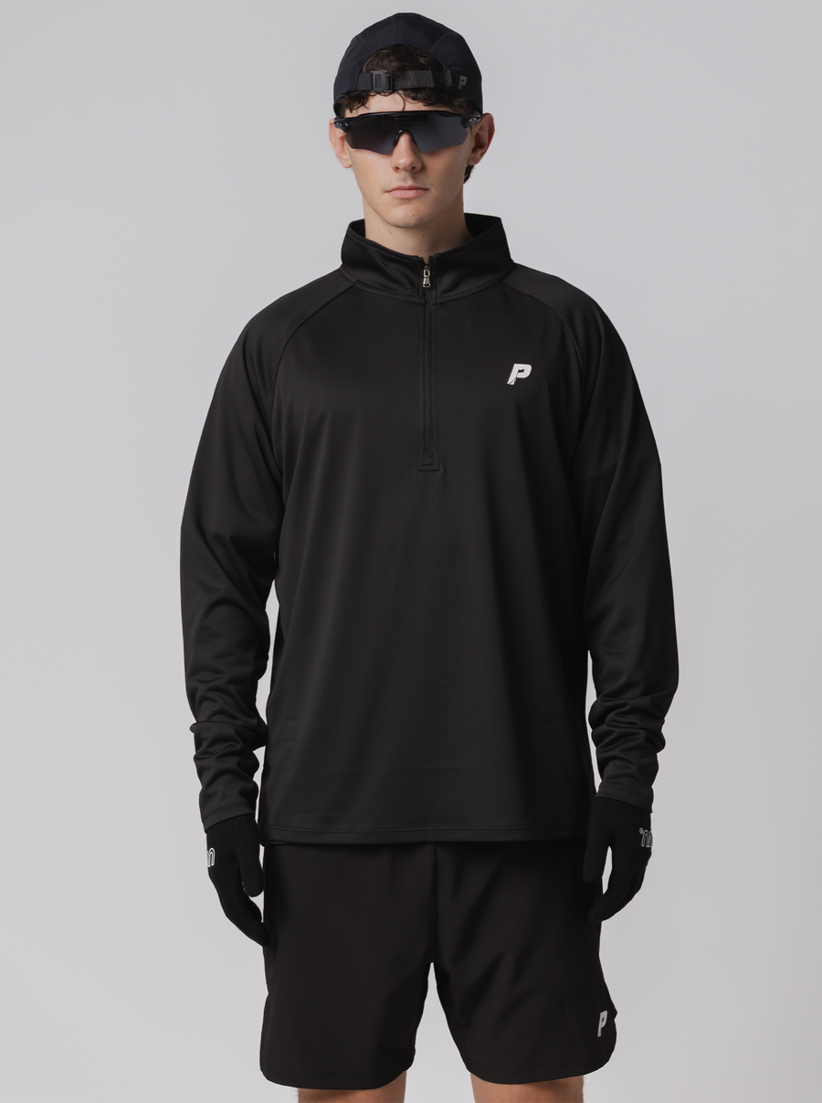 1/4 Zip Performance Long Sleeve - Black