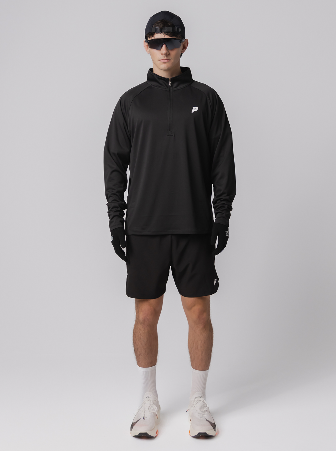 1/4 Zip Performance Long Sleeve - Black