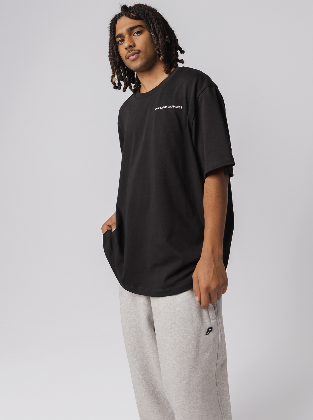 Classic Logo Heavyweight Track Tee - Court Black