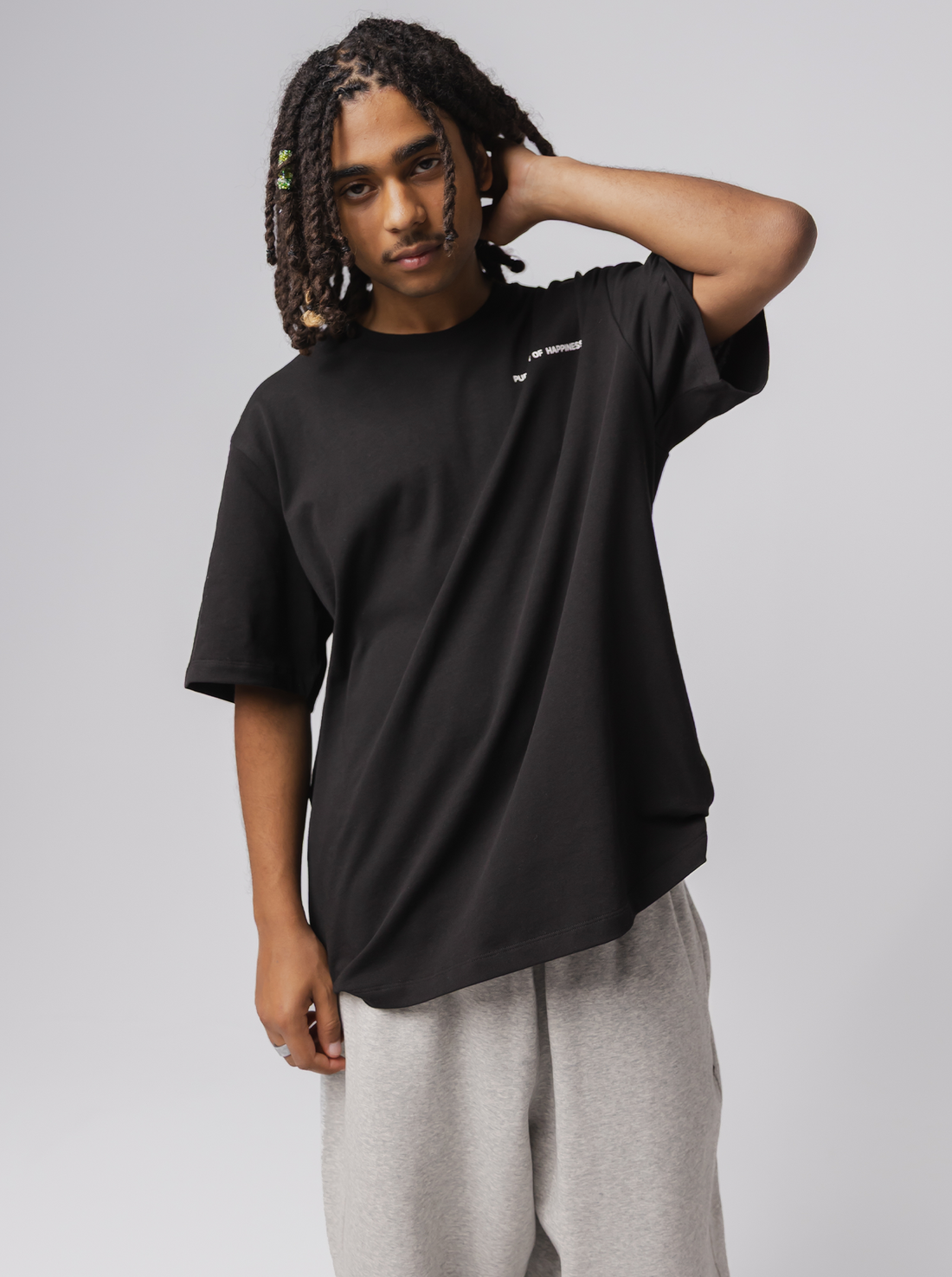 Classic Logo Heavyweight Track Tee - Court Black