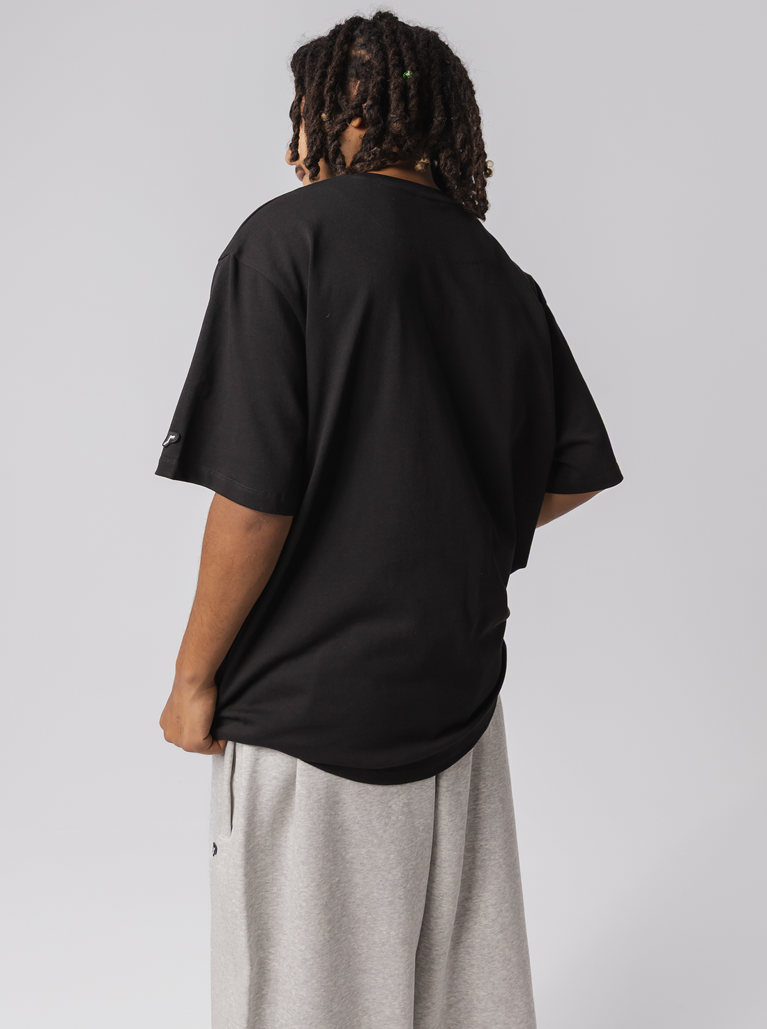Classic Logo Heavyweight Track Tee - Court Black