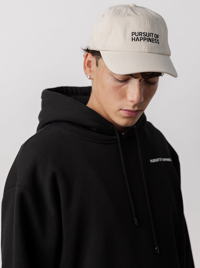Stacked Logo Dad Cap - Cream