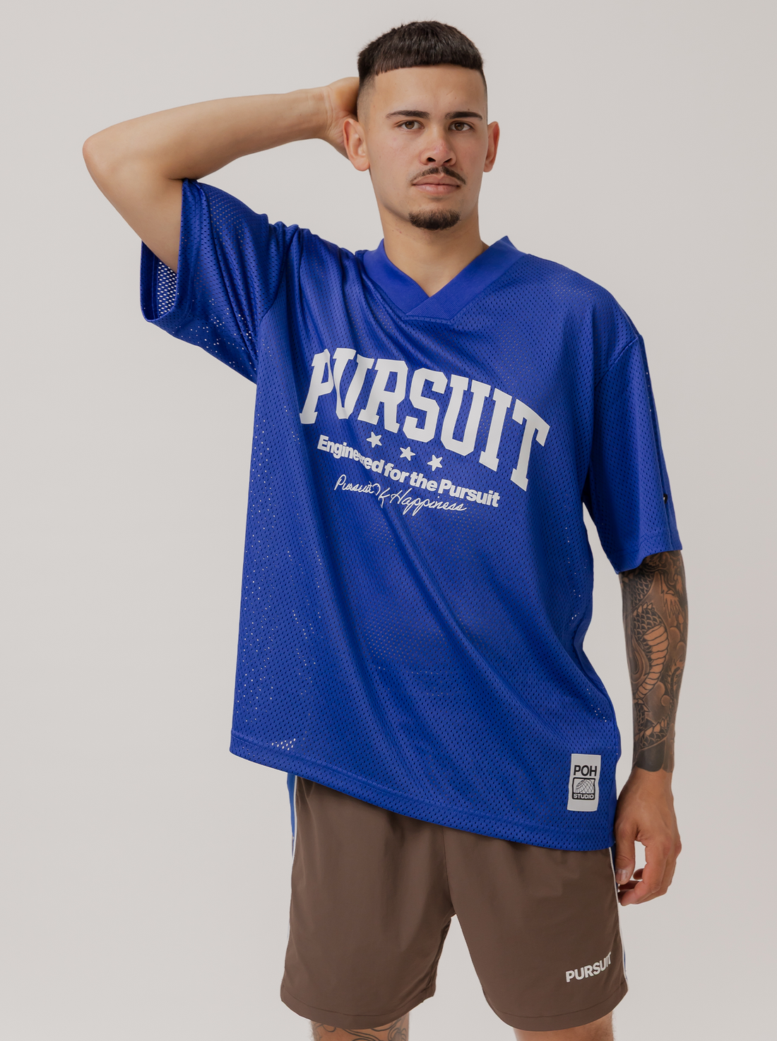 Varisty Mesh Jersey in Royal Blue