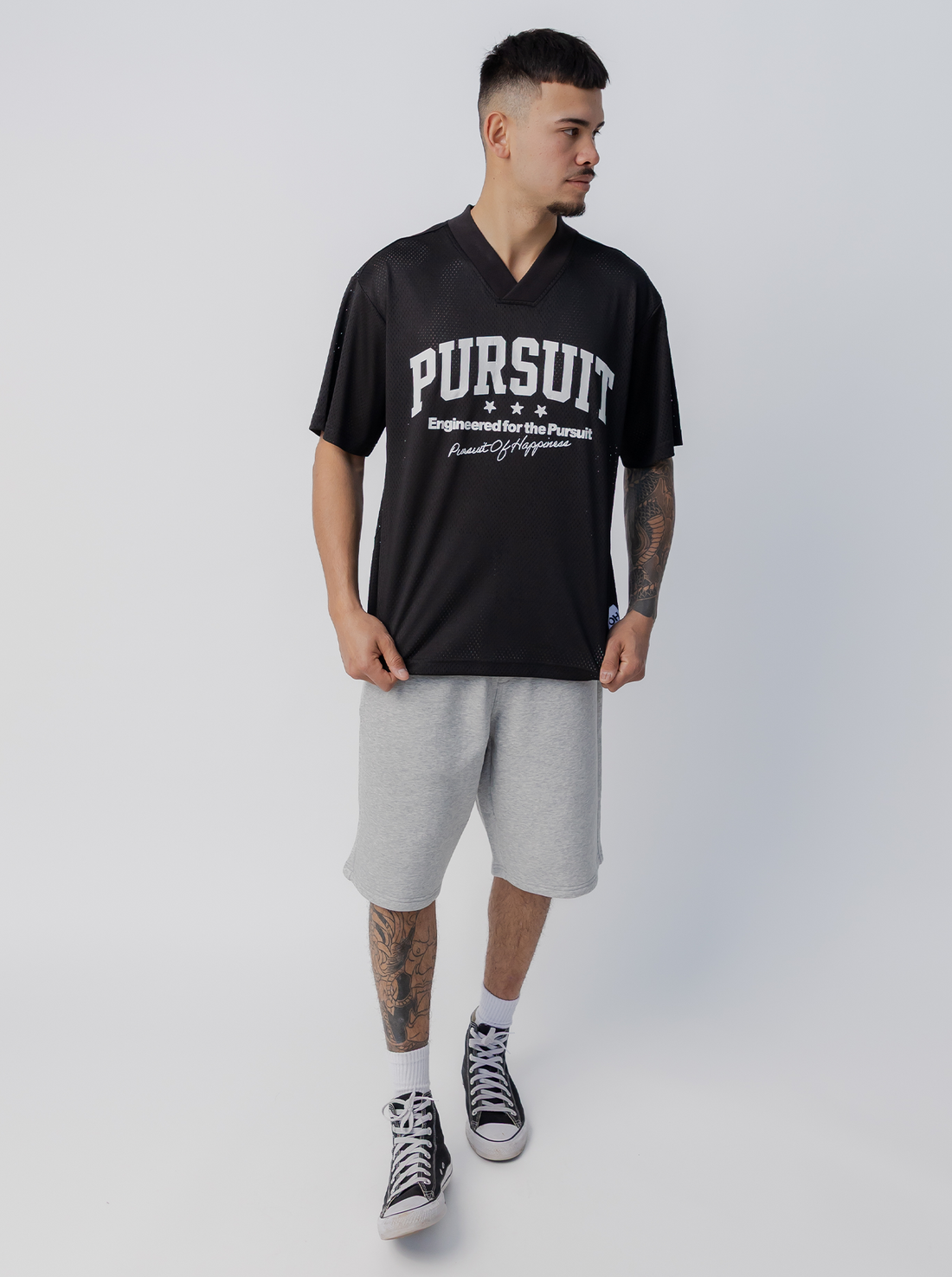 Studio Mesh Jersey - Court Black