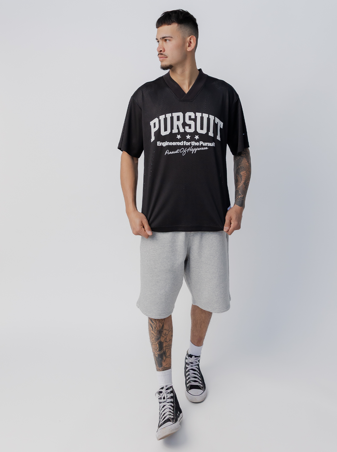 Studio Mesh Jersey - Court Black