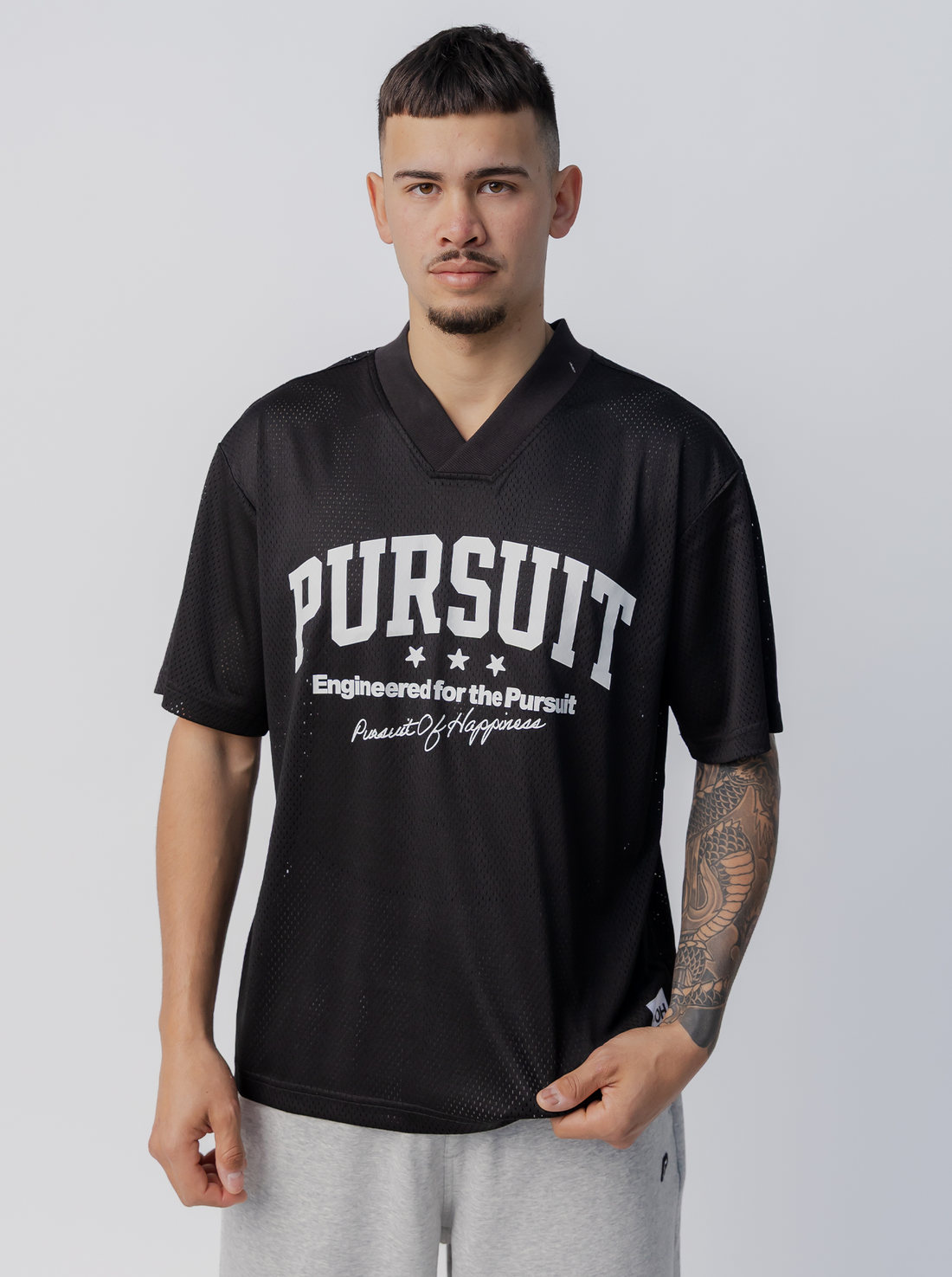 Studio Mesh Jersey - Court Black