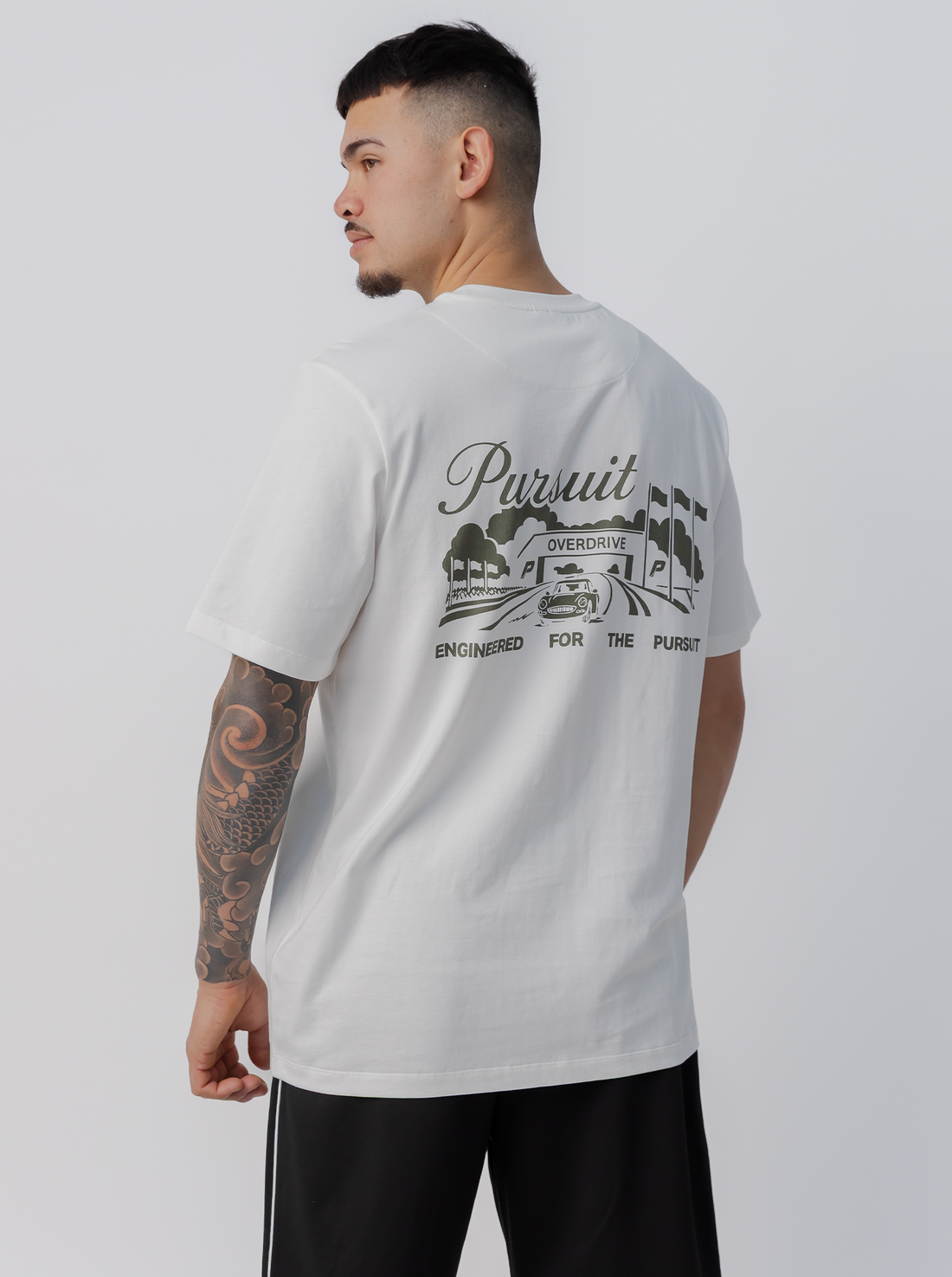 Overdrive Track Tee - White