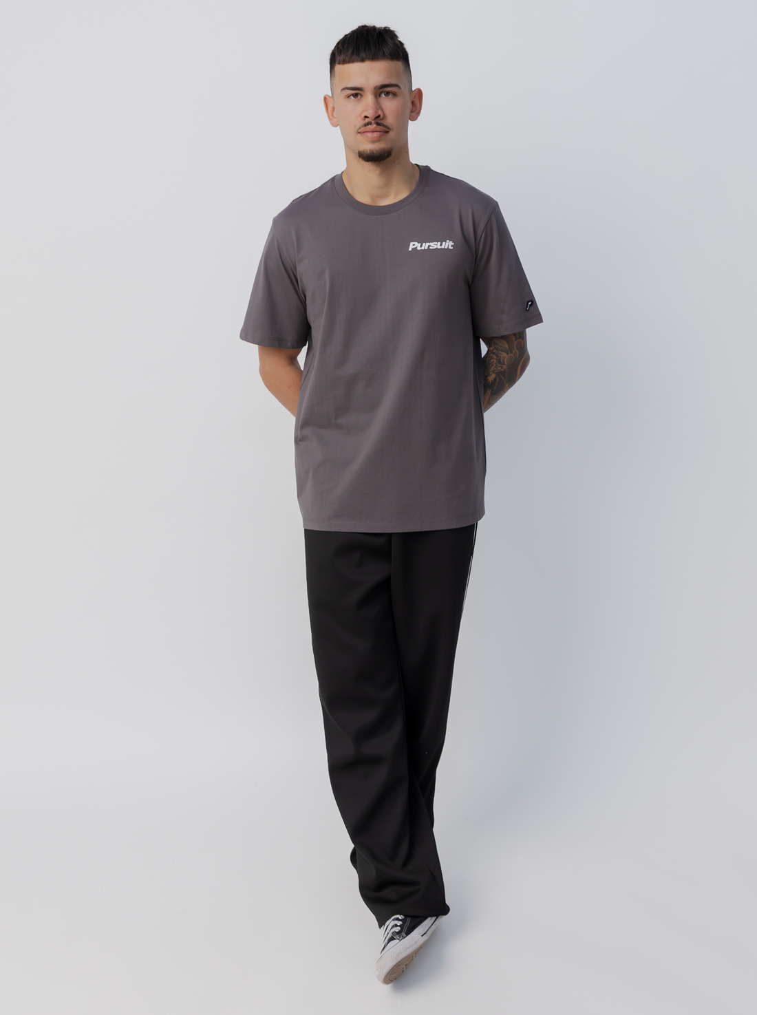 Calm Track Tee - Concrete