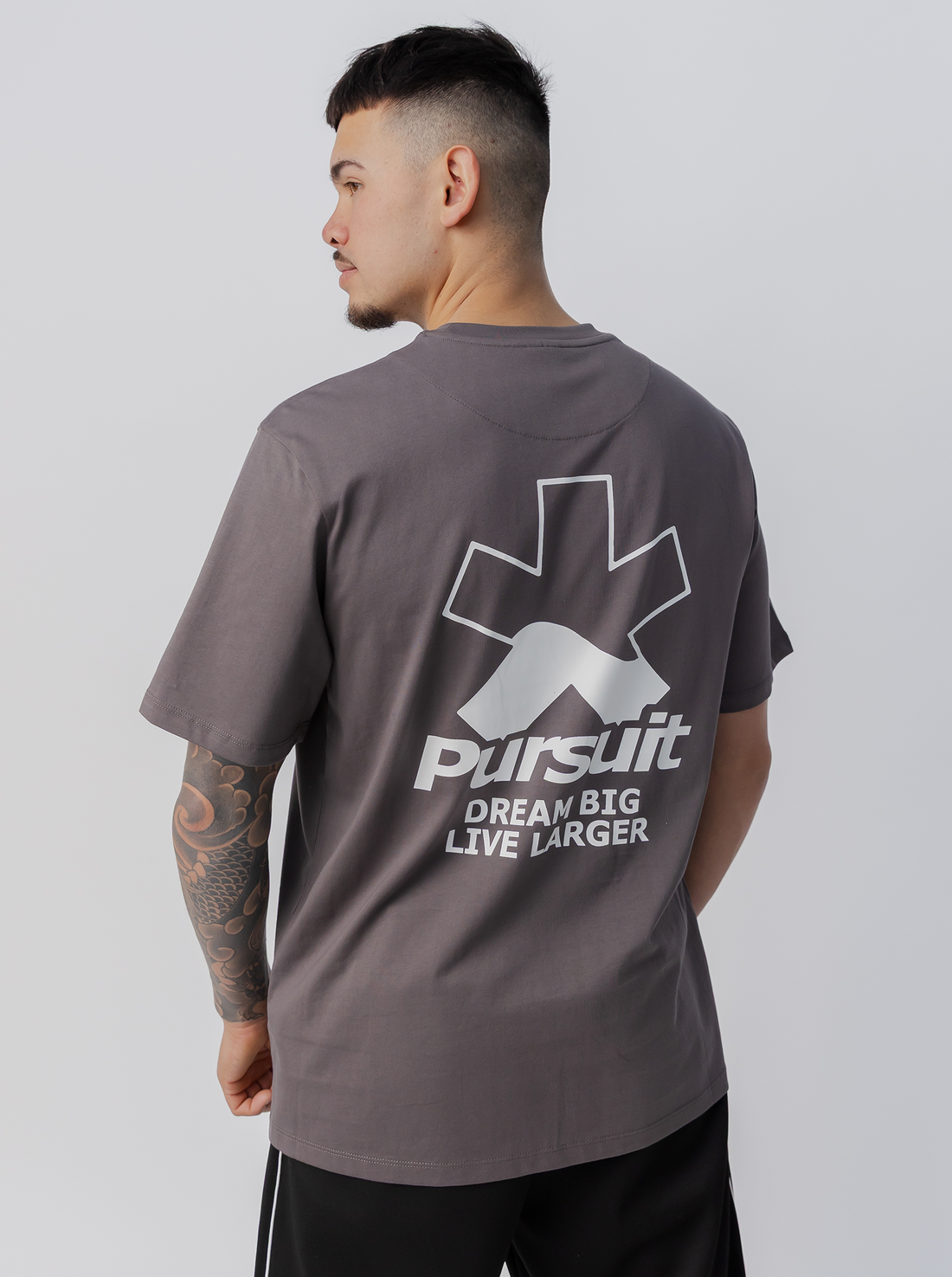 Calm Track Tee - Concrete