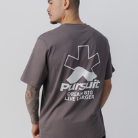 Calm Track Tee - Concrete