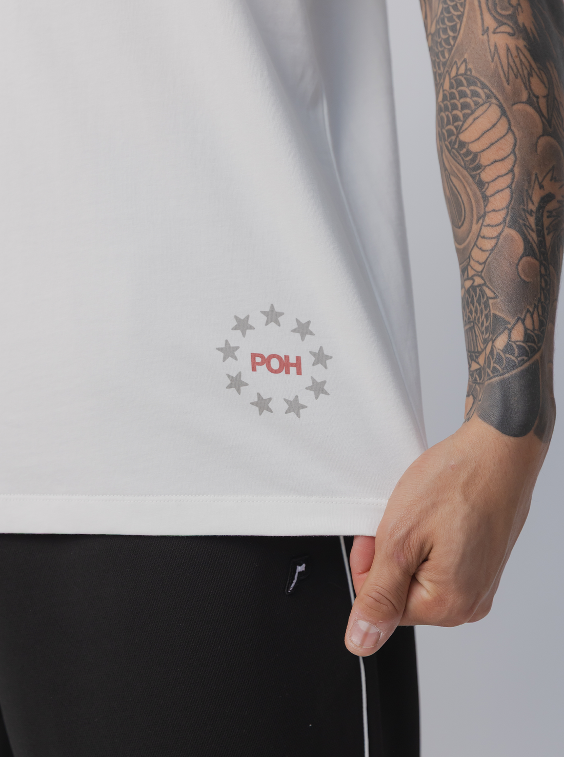 Star Track Tee - White