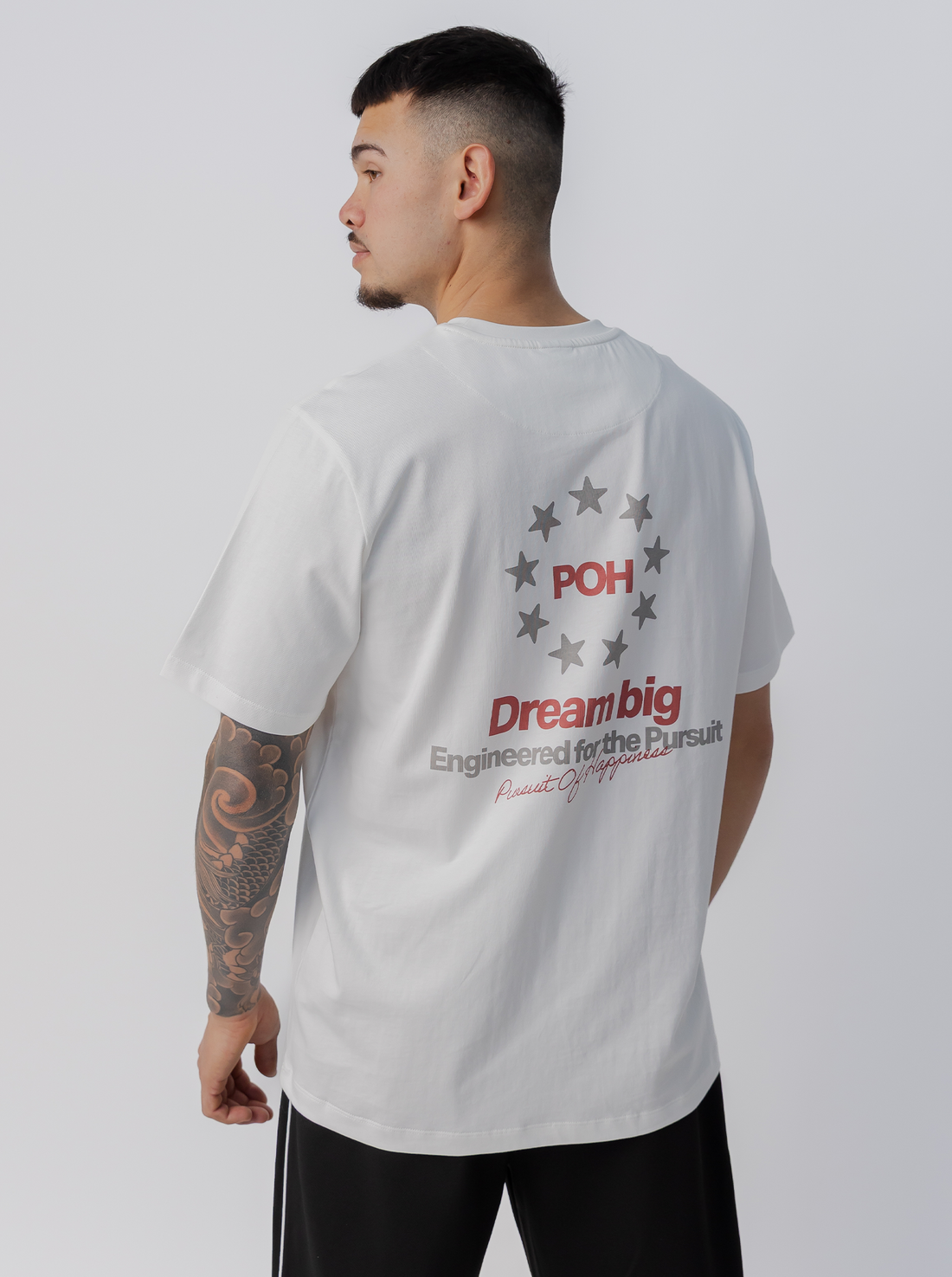 Star Track Tee - White