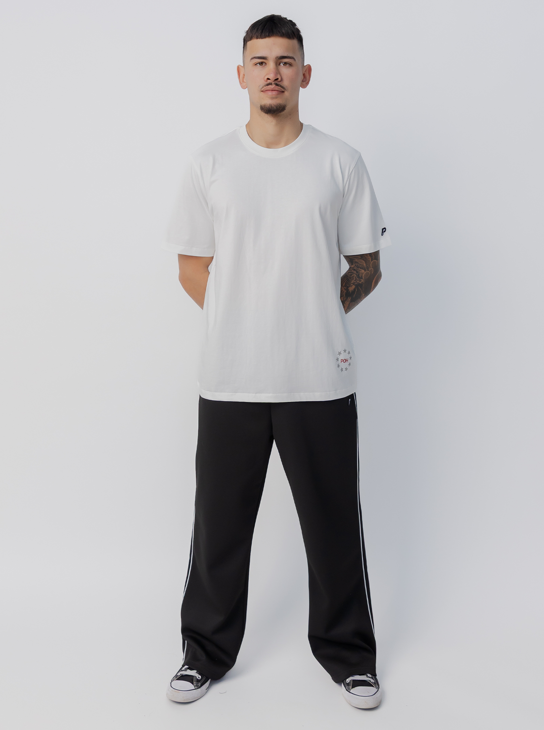 Star Track Tee - White