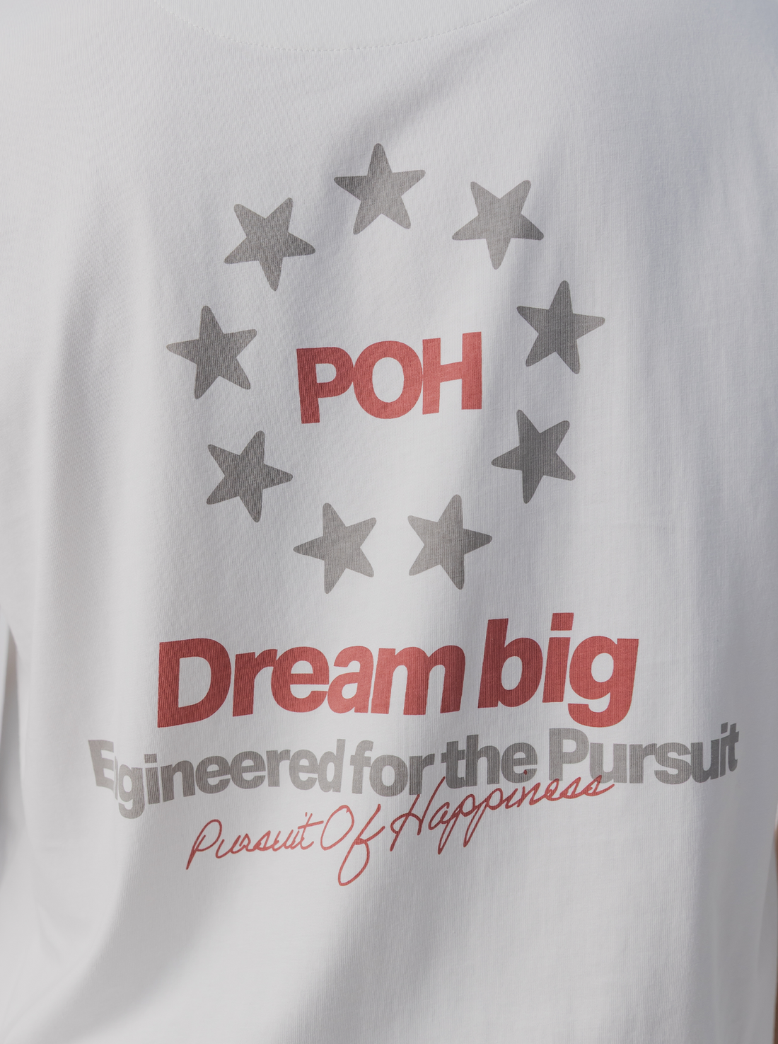 Star Track Tee - White