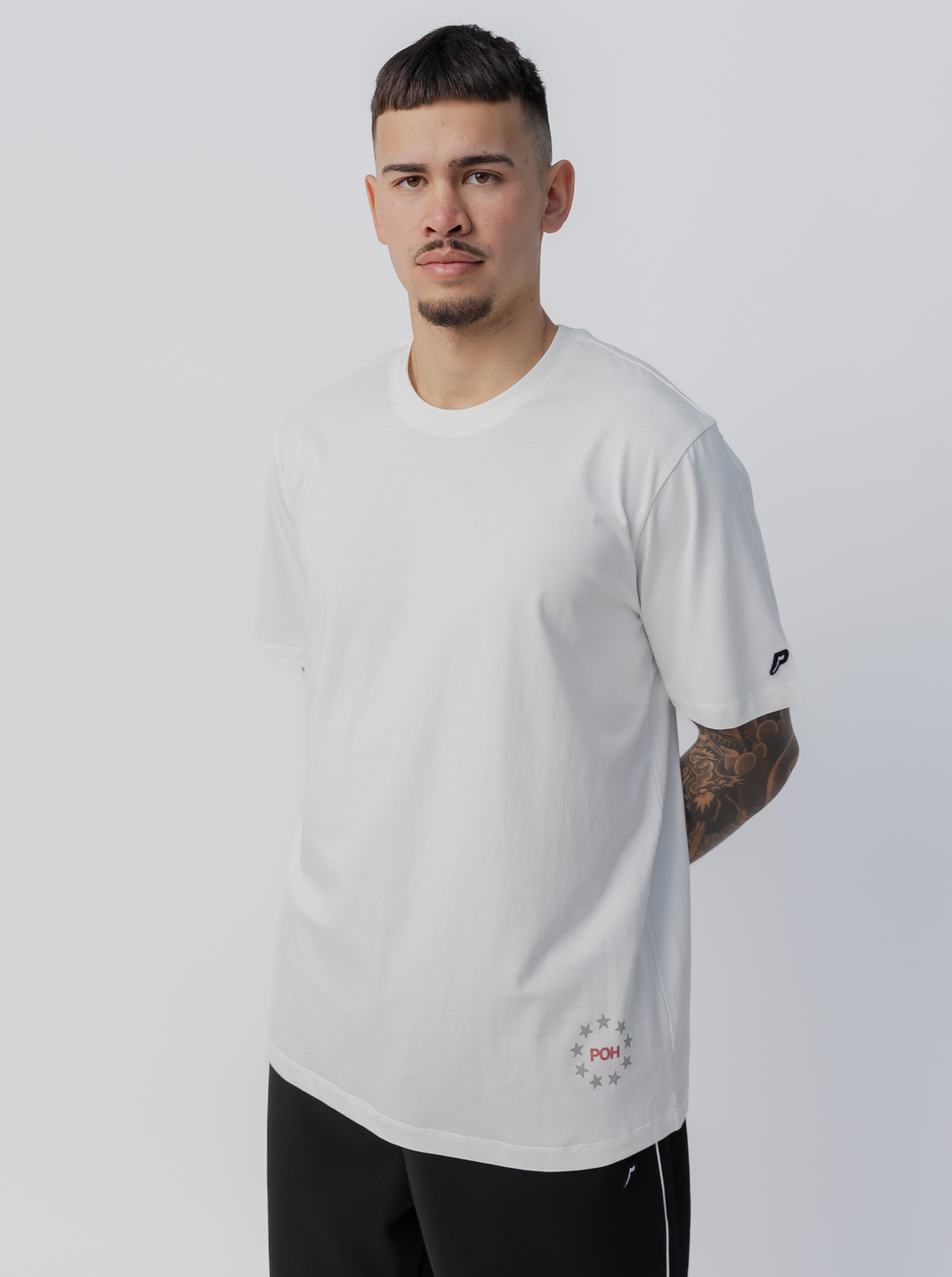 Star Track Tee - White