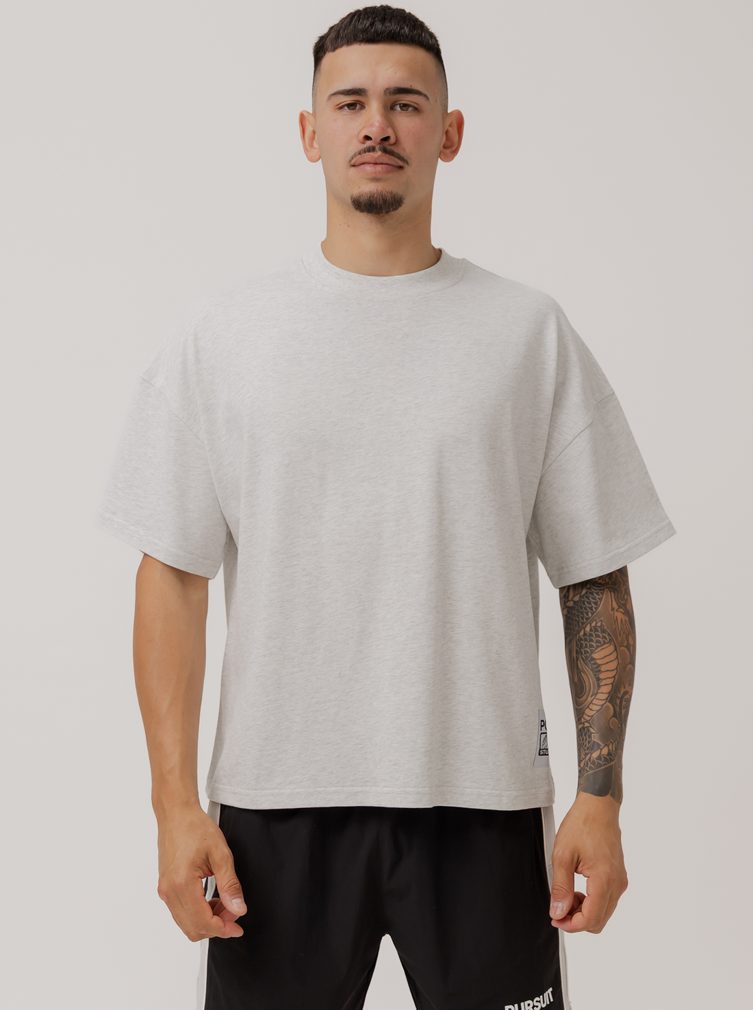 Heavyweight Boxy Tee in Grey