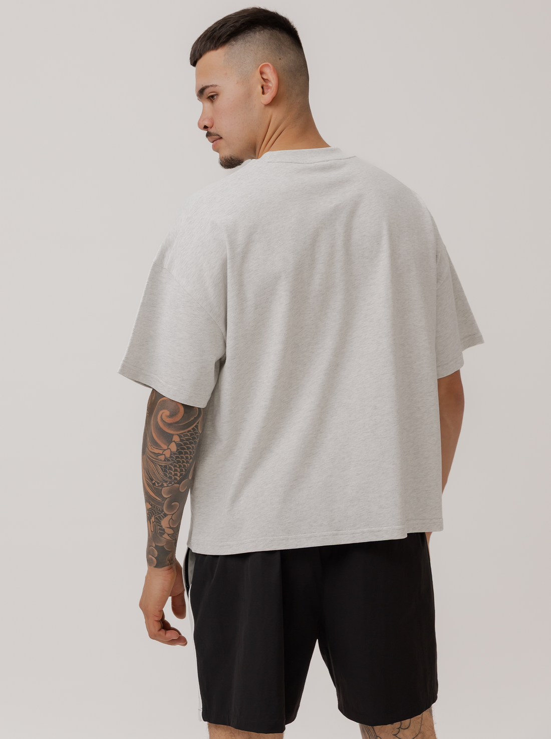 Heavyweight Boxy Tee in Grey