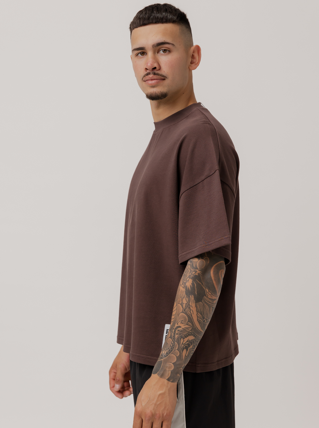 Heavyweight Boxy Tee in Umber