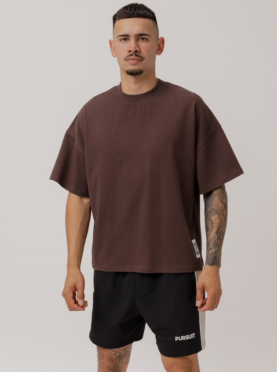Heavyweight Boxy Tee in Umber