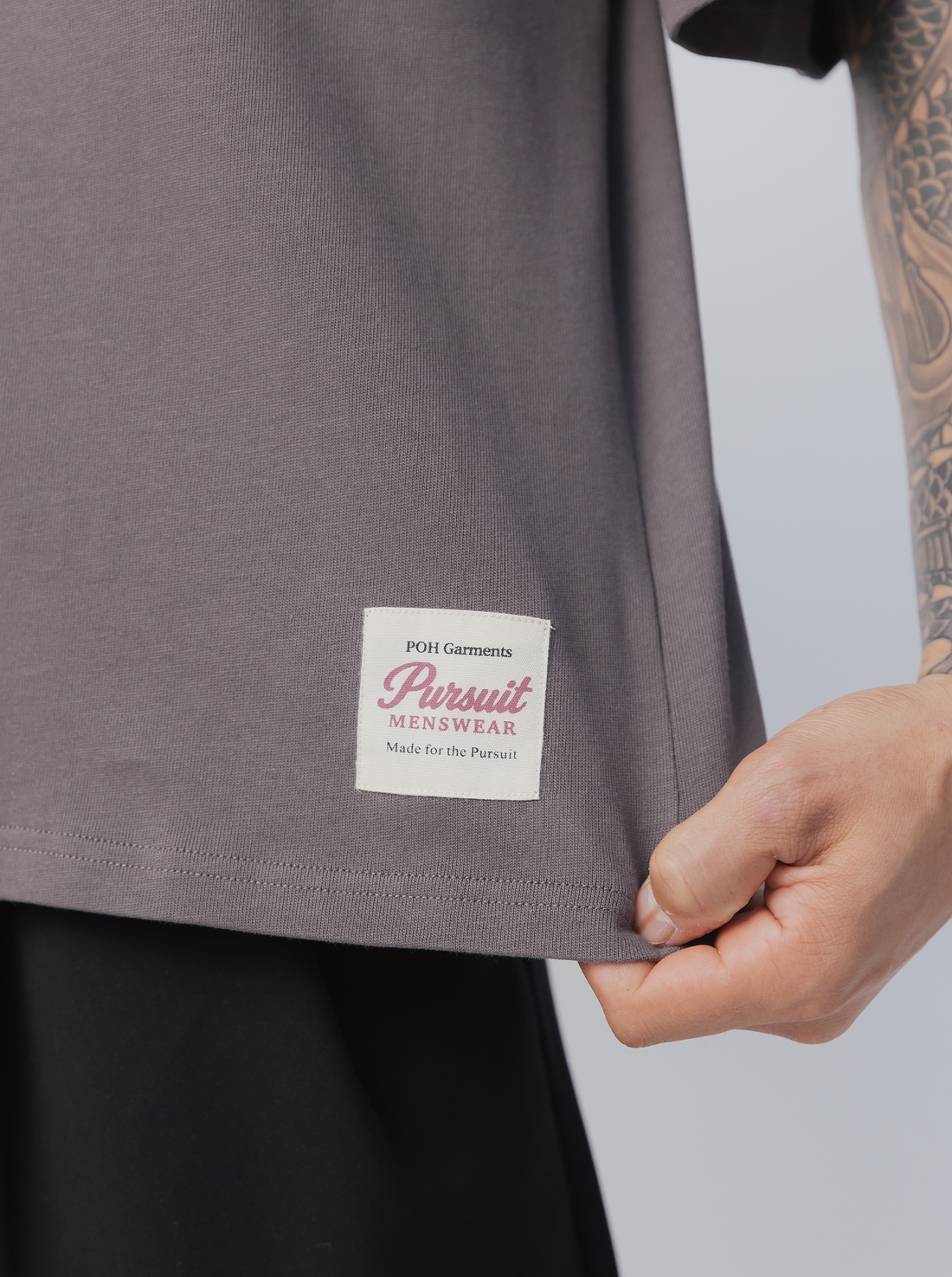 Heavyweight Boxy Tee in Concrete