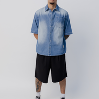 Drift Denim Shirt in Light Wash Denim