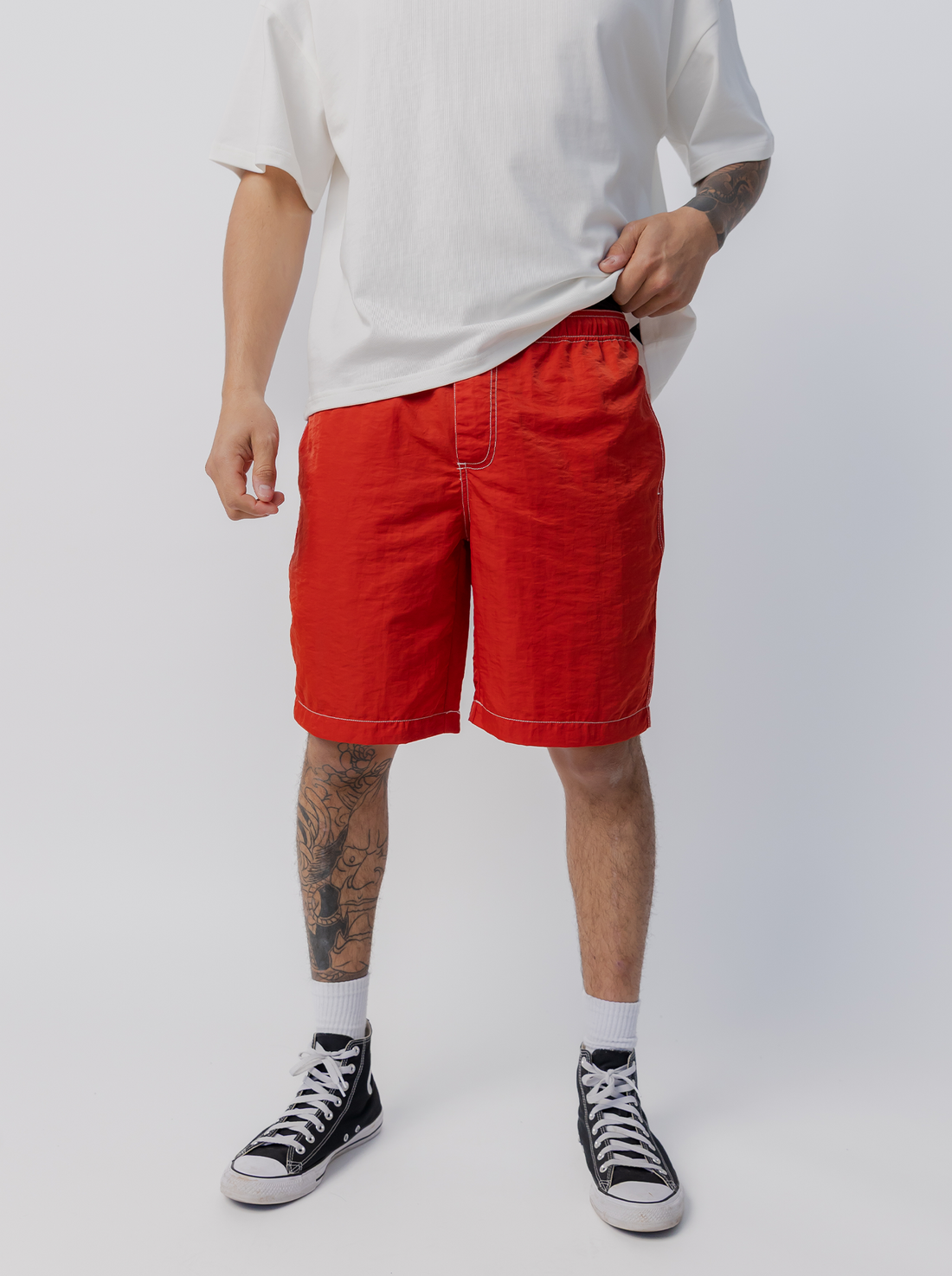 Balance Short in Crimson Red