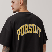 Heavyweight Varsity Tee in Court Black