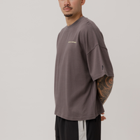 Slow Motion Boxy Tee in Concrete