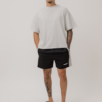 Track Stripe Short in Black