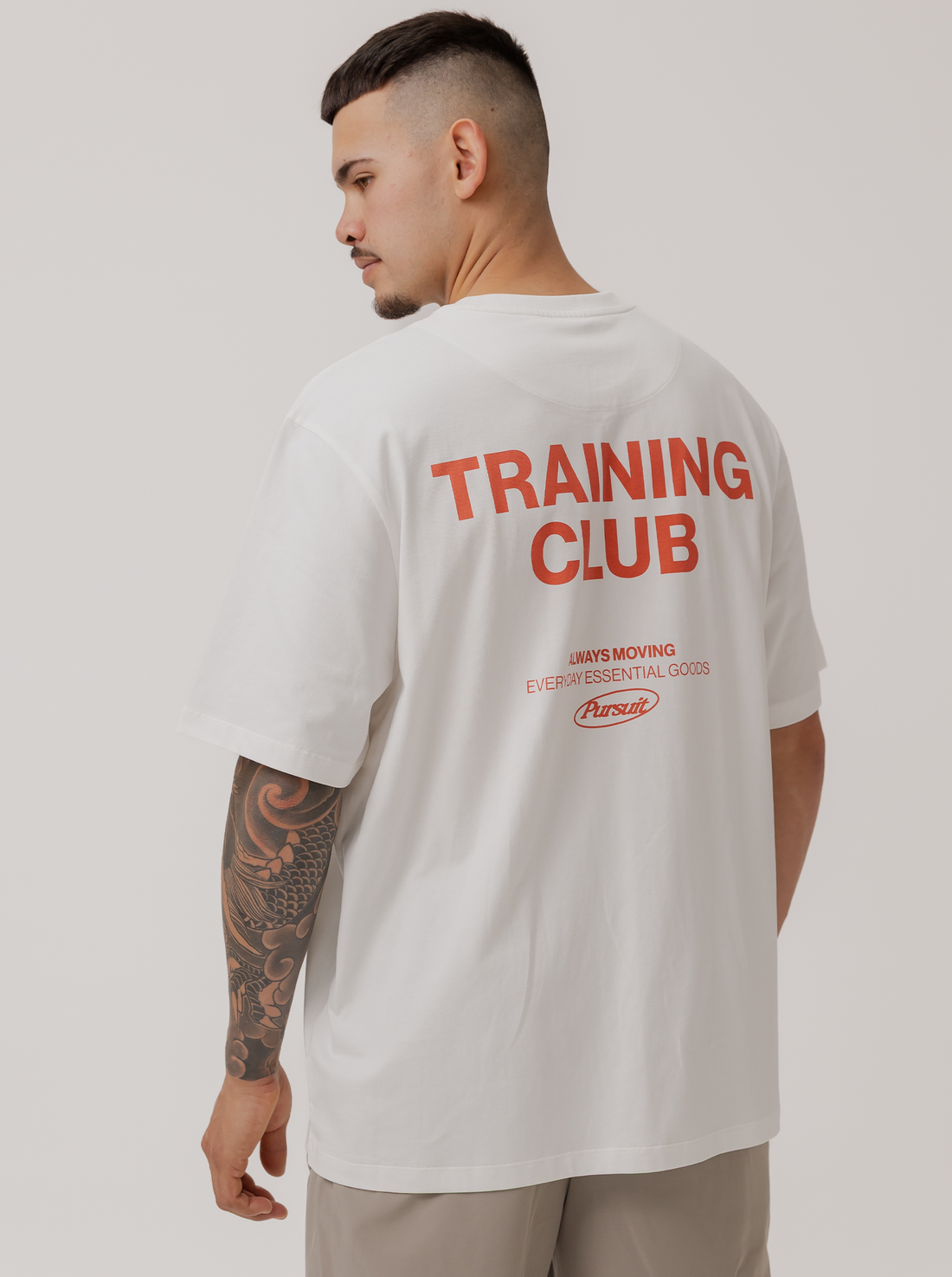 Training Track Tee in White