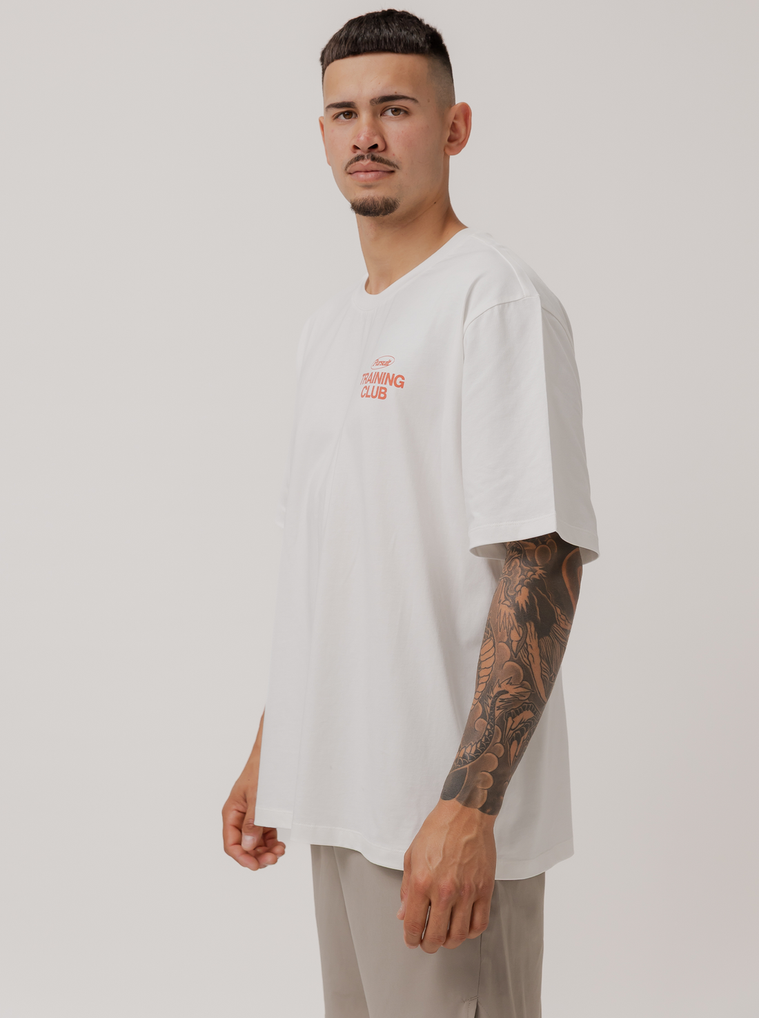 Training Track Tee in White