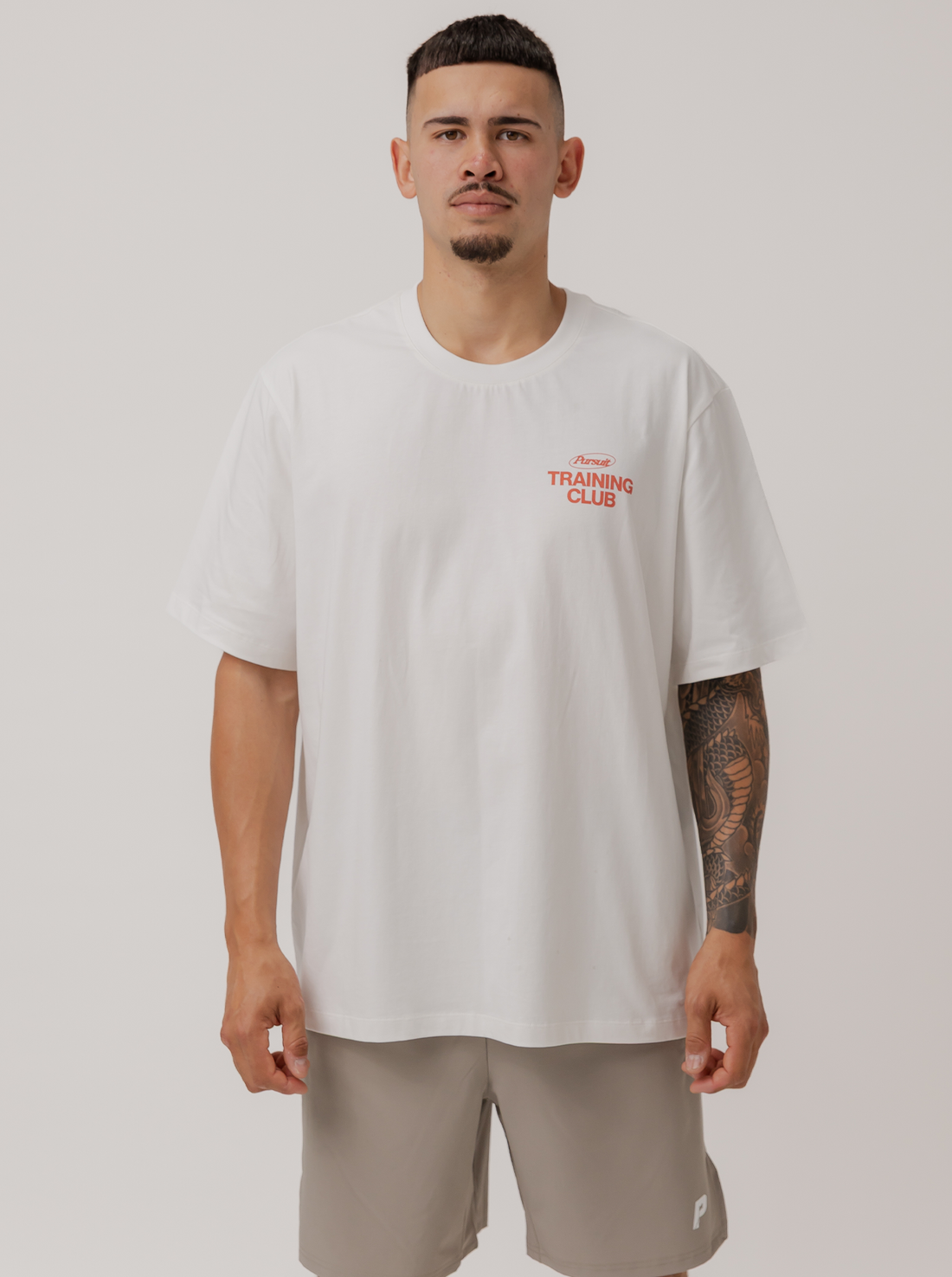 Training Track Tee in White