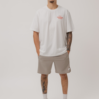 Training Track Tee in White